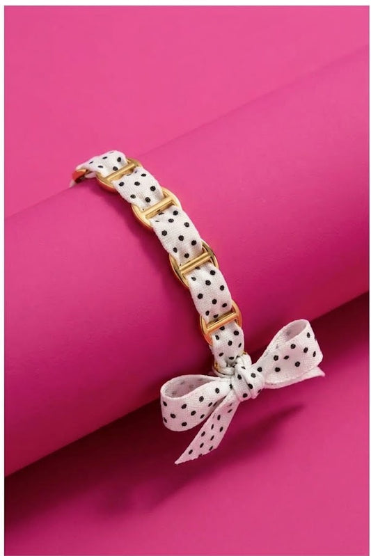 Inès white bangle